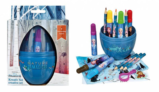 Undercover Frozen II Kreativ-Set im Ei 8,5 cm x 14,0 cm ,,Anna und Elsa"