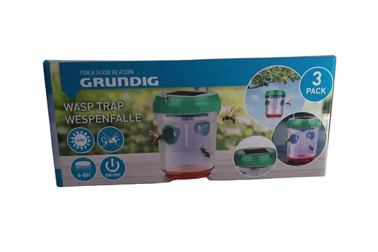 Grundig Solar Wespenfalle 3er Set 9,0 cm x 6,5 cm Ni-MH 1,2 Volt 40mAh