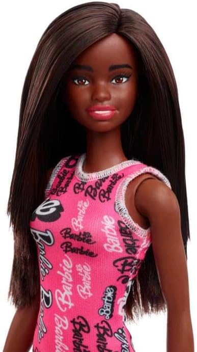 Barbie Mattel Anziehpuppe mit schwarzem Haar und dunkler Hautfarbe, Herkunft-Aussehen Afrika